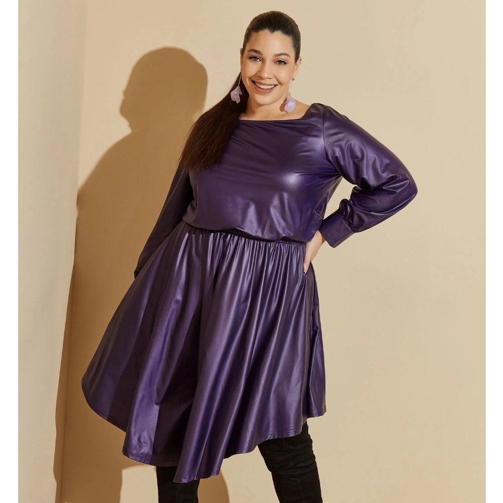 Elegant Purple Women's Dress